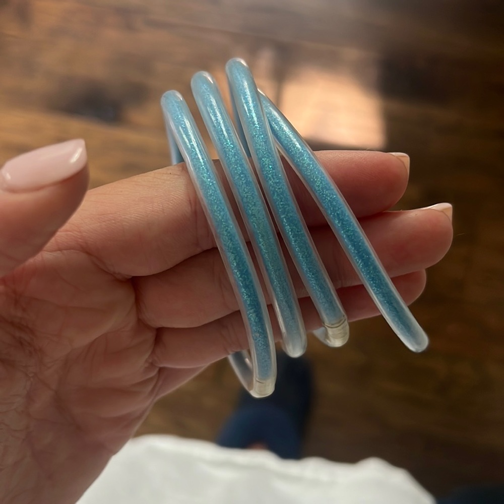 Blue sparkle bracelets